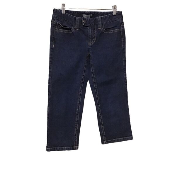 Ann Taylor Factory Slim Fit Denim Capri Pants 0 - Picture 1 of 6
